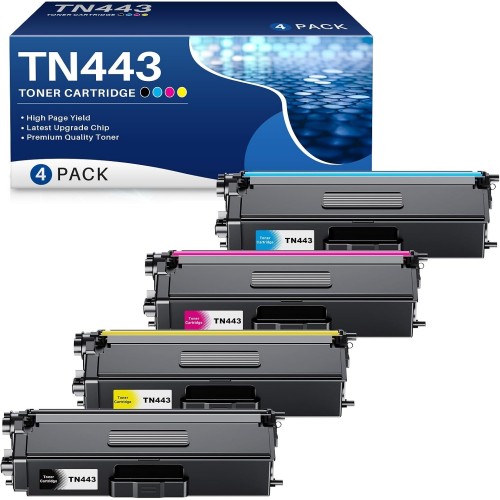 Brother TN443 High Yield Toner Cartridge Full Set Compatible Premium Brother TN443 High Yield Toner Cartridge Full Set Compatible Premium