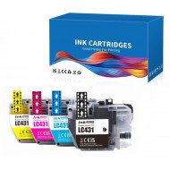 Brother LC431 full set Ink Cartridge Compatible Value pack