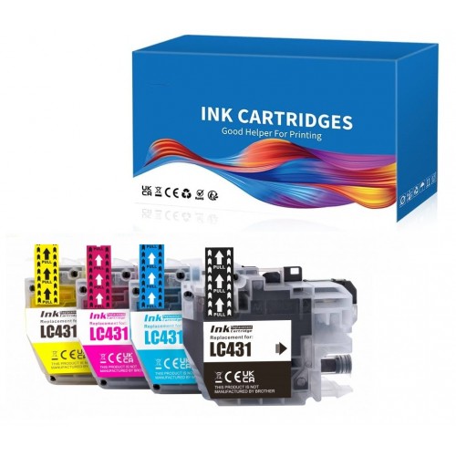 Brother LC431BK Black Ink Cartridge Compatible Premium A+ Brother LC431BK Black Ink Cartridge Compatible Premium A+
