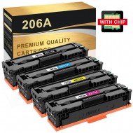 HP 206A W2111A Cyan Toner Cartridge for M283fdw Compatible with chips