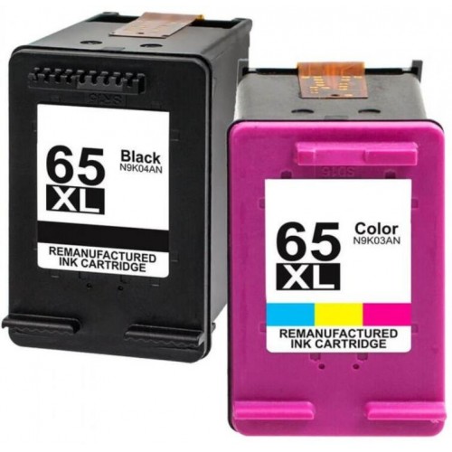HP 65XL Black + TriColour Ink Cartridge Compatible HP 65XL Black + TriColour Ink Cartridge Compatible