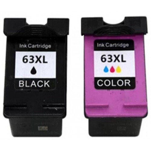 HP 63XL Black+ TriColour Ink Cartridges Full Set Compatible HP 63XL Black+ TriColour Ink Cartridges Full Set Compatible