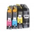 Brother LC233 ink Cartridges 2BK+C+M+Y Premium