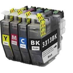 Brother LC3313 ink Cartridges Full Set BK+C+Y+M compatible