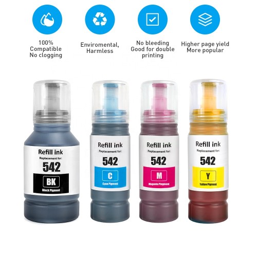 Epson 542 ink bottle refill compatible Epson 542 ink bottle refill compatible