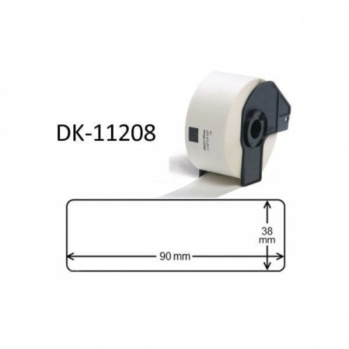 Brother DK11208 400 Large Address Labels 38mm x 90mm compatible Brother DK11208 400 Large Address Labels 38mm x 90mm compatible