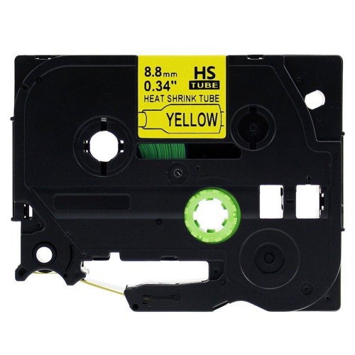Brother Hse631 Black on Yellow Heat shrink label tape compatible Brother Hse631 Black on Yellow Heat shrink label tape compatible